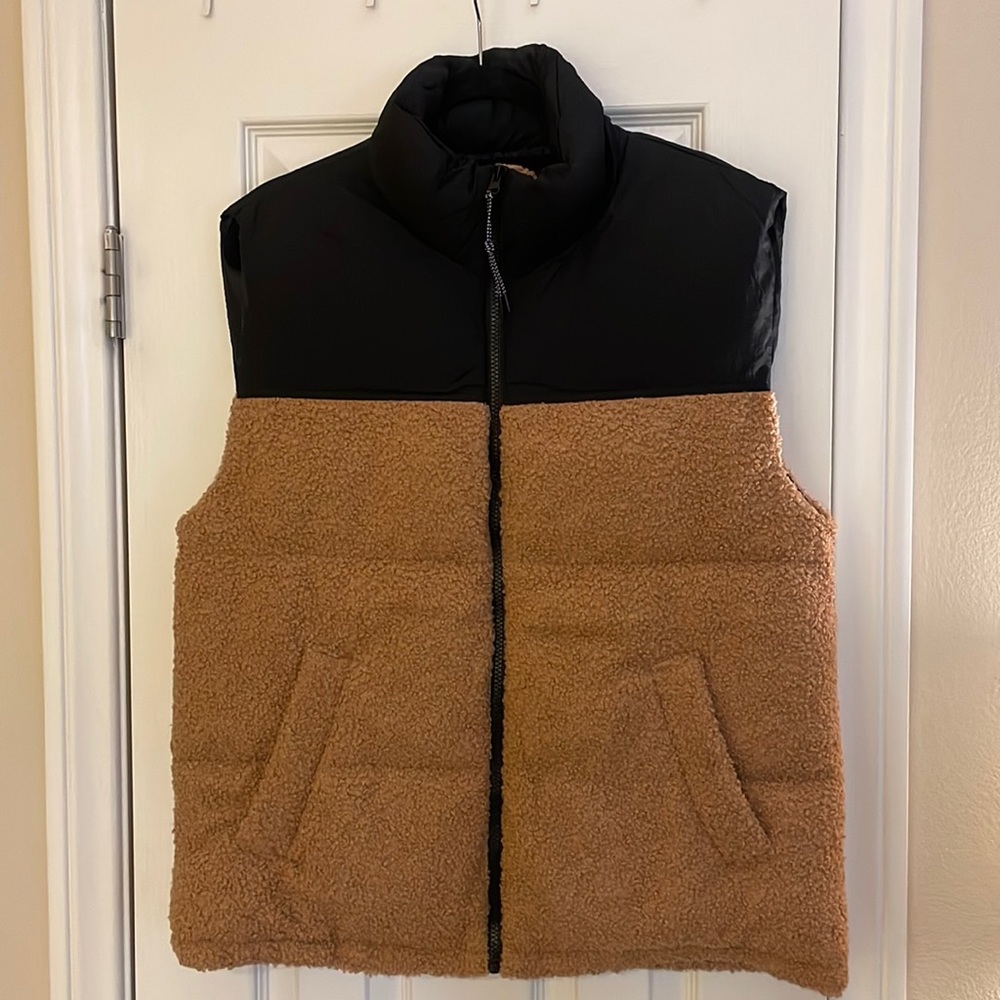 Oversized Puffer and Sherpa Vest